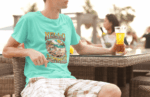“Hello Summer” Vintage Dog Graphic Tee – Mint Green Edition (Size-XXL)