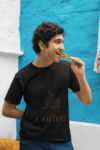 But First, Coffee – Black T-Shirt(Size-XXL)