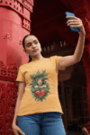 Nature Heart Spirit T-Shirt – Mustard Yellow(Size-XXL)