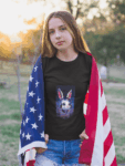 Cool Bunny DJ T-Shirt – Black (Size-S)