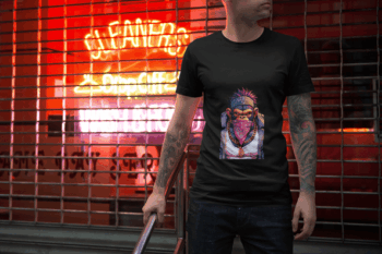 Urban Gorilla Graphic Tee – Black Edition (Size-L)