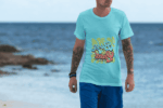 Born to Lead Graphic Tee – Sky Blue (Size-XXL)