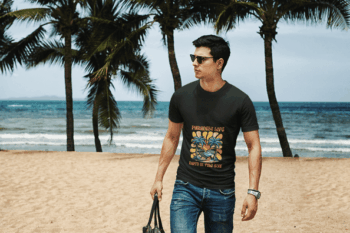 Paradise Life T-Shirt – Black Beach Vibes Edition (Size-L)