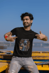 Cyber 2500 Streetwear T-Shirt – Black(Size-XXL)