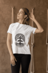 Stay Grounded Yoga Tree T-Shirt – White(Size-XXL)