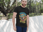 Pawsitive Stylish Dog Graphic T-Shirt – Jet Black (Size-S)