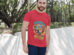 Pawsitive Stylish Dog Graphic T-Shirt – Bold Red (Size-XXL)