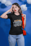 "Little Things Make Big Days" Graphic T-Shirt – Black (Size-S)