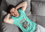 Chillax Astronaut – Space Vibes Graphic T-Shirt - Mint Green (Size-S)