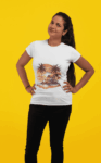 Tropical Sunset Beach Tee – Classic White(Size-M)