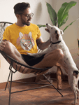 Cool Corgi Vibes T-Shirt – Mustard Yellow (Size-L)