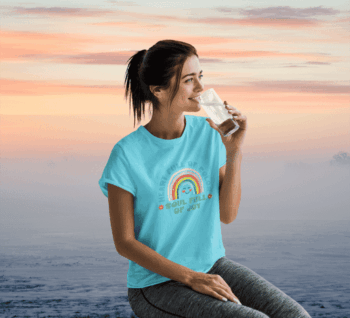 Soulful Rainbow Tee – Sky Blue (Size-L)