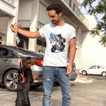 Snap Ride Street Tee – White(Size-L)