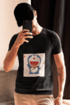Laughing Dora Cartoon T-Shirt – Jet Black (Size-XXL)