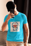 Dora-Inspired Cartoon Printed T-Shirt – Sky Blue Edition (Size-S)